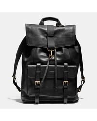 COACH Bleecker Backpack In Leather in Black for Men | Lyst